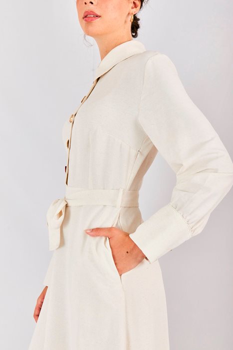 שמלה לבנה קומות חגיגית מידי